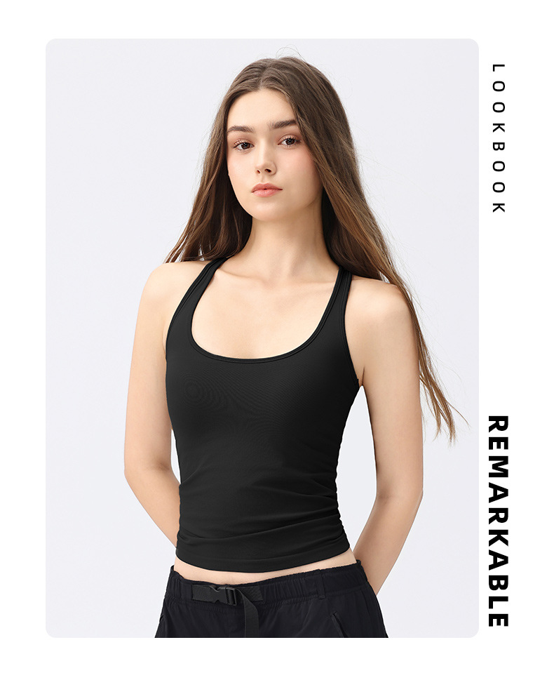 In summer, I wear a racer, a chest pad, a vest, a running yoga wear, a training body, a beautiful back, a sports vest O1CN01pmm2QL24PveoTgThi 3324387384 0 Cib