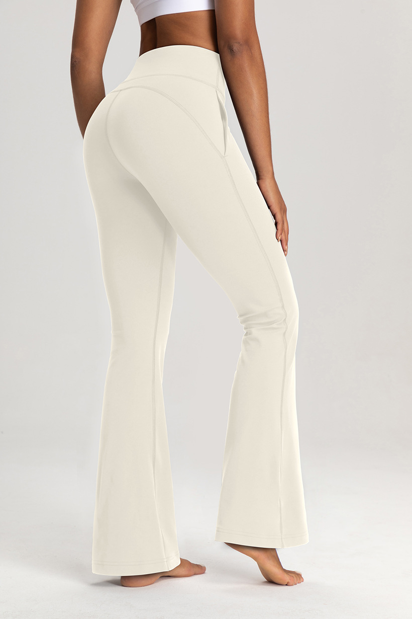 Athena lulu Sports Wide-Leg Pants Women's Side Pockets High Waist Slimming Casual Loose Yoga Flared Pants O1CN01qHt2nU26MNm7EmQM7 2201111757647 0 Cib