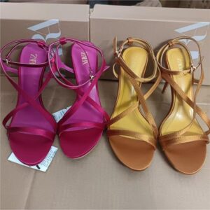 za women's shoes 2025 autumn new products with stiletto heels and high heel sandals for women fashion high heel sandals for women color heels