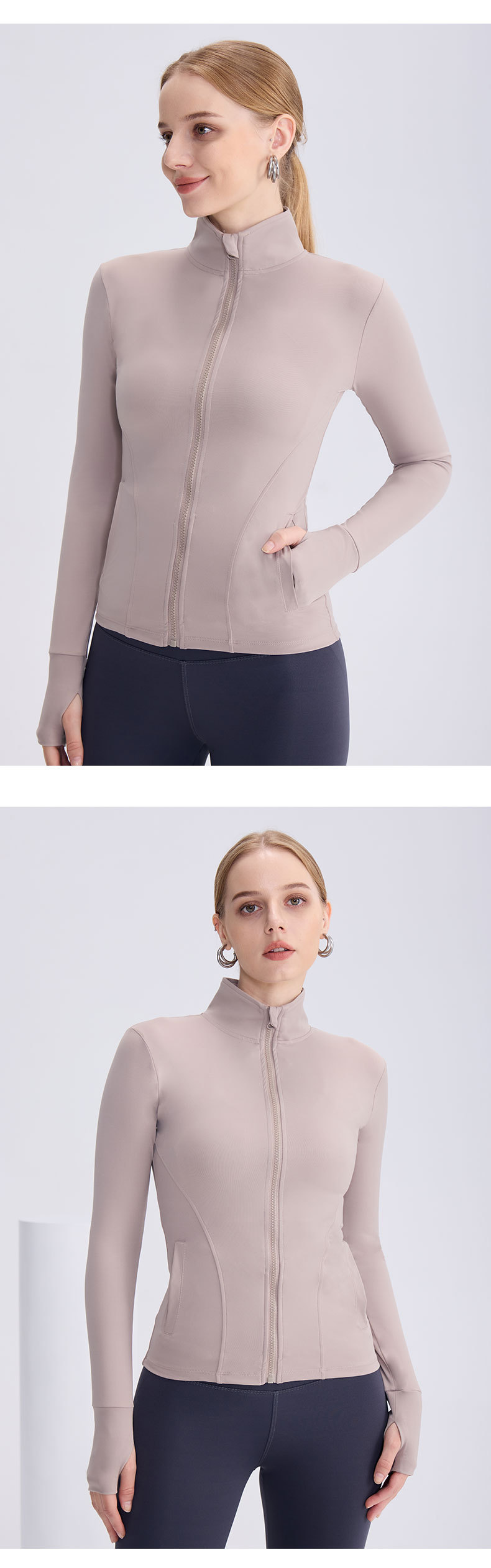 2026 spring/summer new lulu yoga wear jacket women's European and American zipper pocket sports top running fitness cardigan O1CN01qyjc602AAi6CpXpbL 4106388163 0 Cib