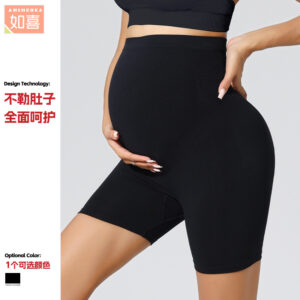 pregnant yoga pants seamless bottom shorts tight elastic abdominal support maternity pants maternity clothes spring new style
