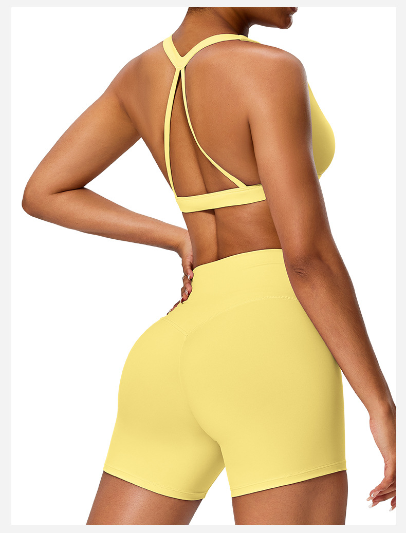 Summer pure desire sports bra low strength with chest pad beautiful back halterneck vest yoga fitness training top bra O1CN01suaLLP24PvZ680I1f 3324387384 0 Cib