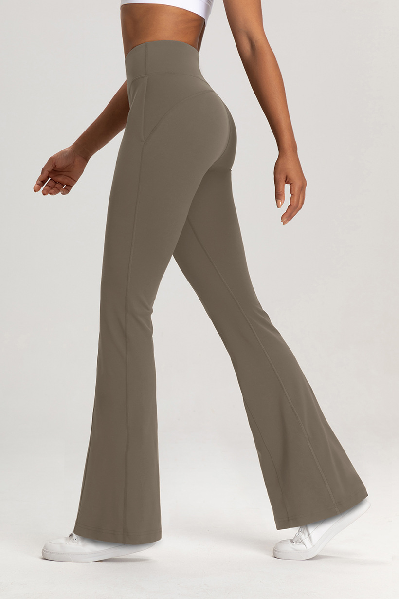 Athena lulu Sports Wide-Leg Pants Women's Side Pockets High Waist Slimming Casual Loose Yoga Flared Pants O1CN01t3tlMF26MNm7aJvvG 2201111757647 0 Cib