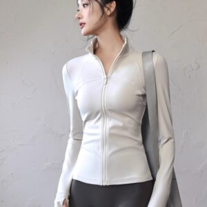 lulu yoga jacket quick drying top yoga clothes sports outdoor running cycling pilates fitness clothes women
