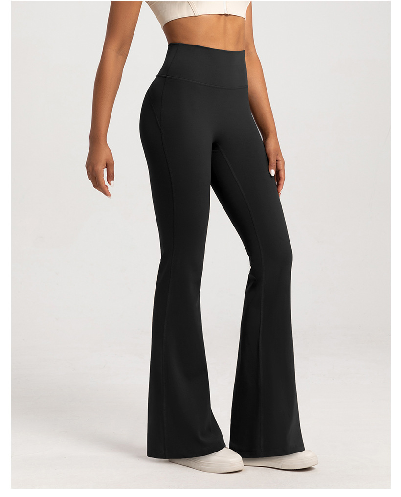 Autumn and winter fleece flared pants, women's high-waisted nude feeling thin, warm wide-leg pants, sports fitness, yoga flared trousers O1CN01wMAq5l26MNhLJbEmO 2201111757647 0 Cib