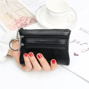 european and american fashion women's coin purse, ladies home zipper, key bag, card holder, coin bag, hand holding women's small bag