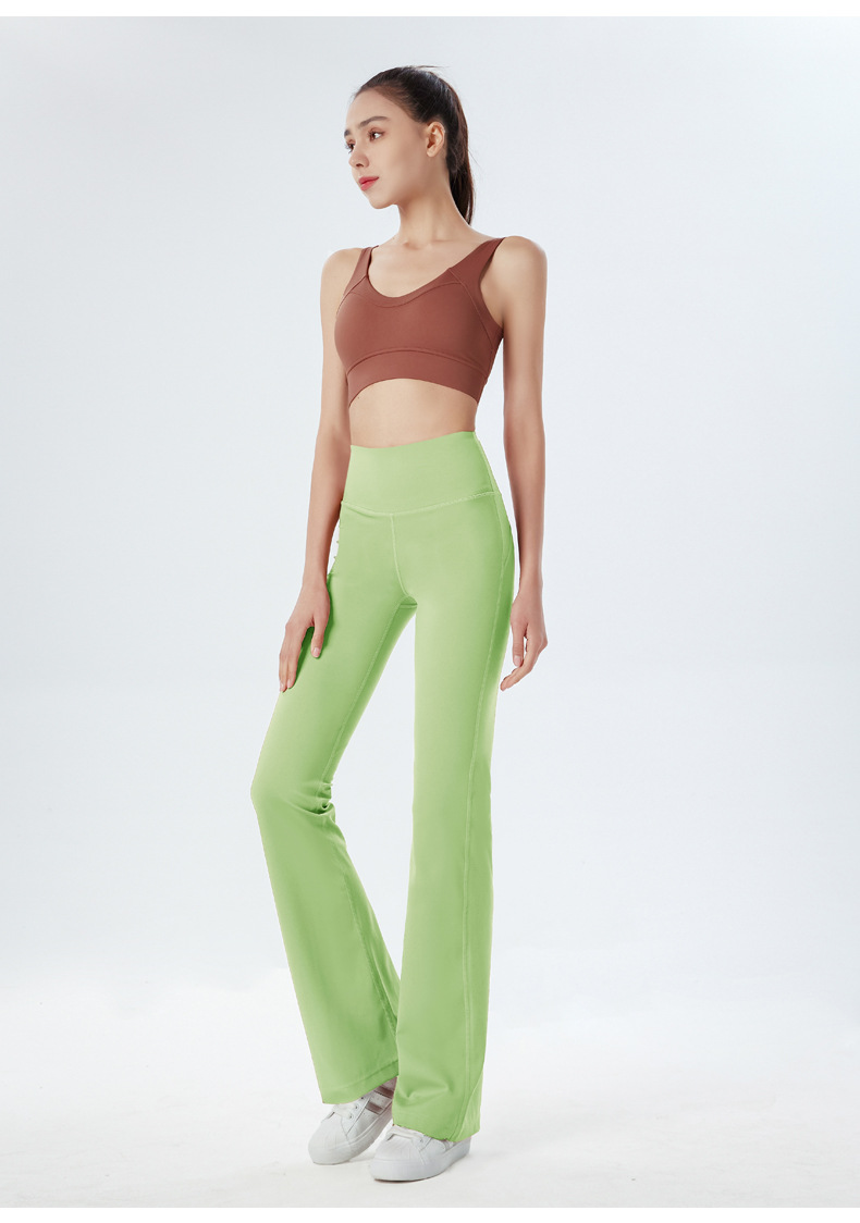 Europe and the United States new wide-leg yoga pants women's high-waist hip-lifting elastic sports pants nude casual running loose flared pants O1CN01xCs0o926MNTZSGSNp 2201111757647 0 Cib