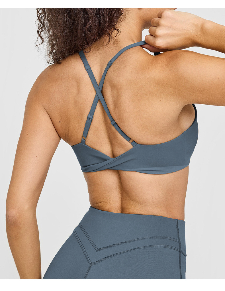 New European and American brushed sports bras for women can wear cross beautiful back running fitness yoga vest suspender bra O1CN01xbAX9C24PvbVQDmJZ 3324387384 0 Cib