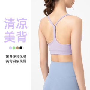 athena lulu sports bra women's shockproof beauty back bra running gym high intensity yoga vest